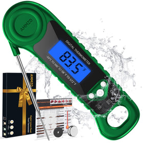 AMMZO digital meat thermometer grilling-use shows ultra-fast readings for precise grilling