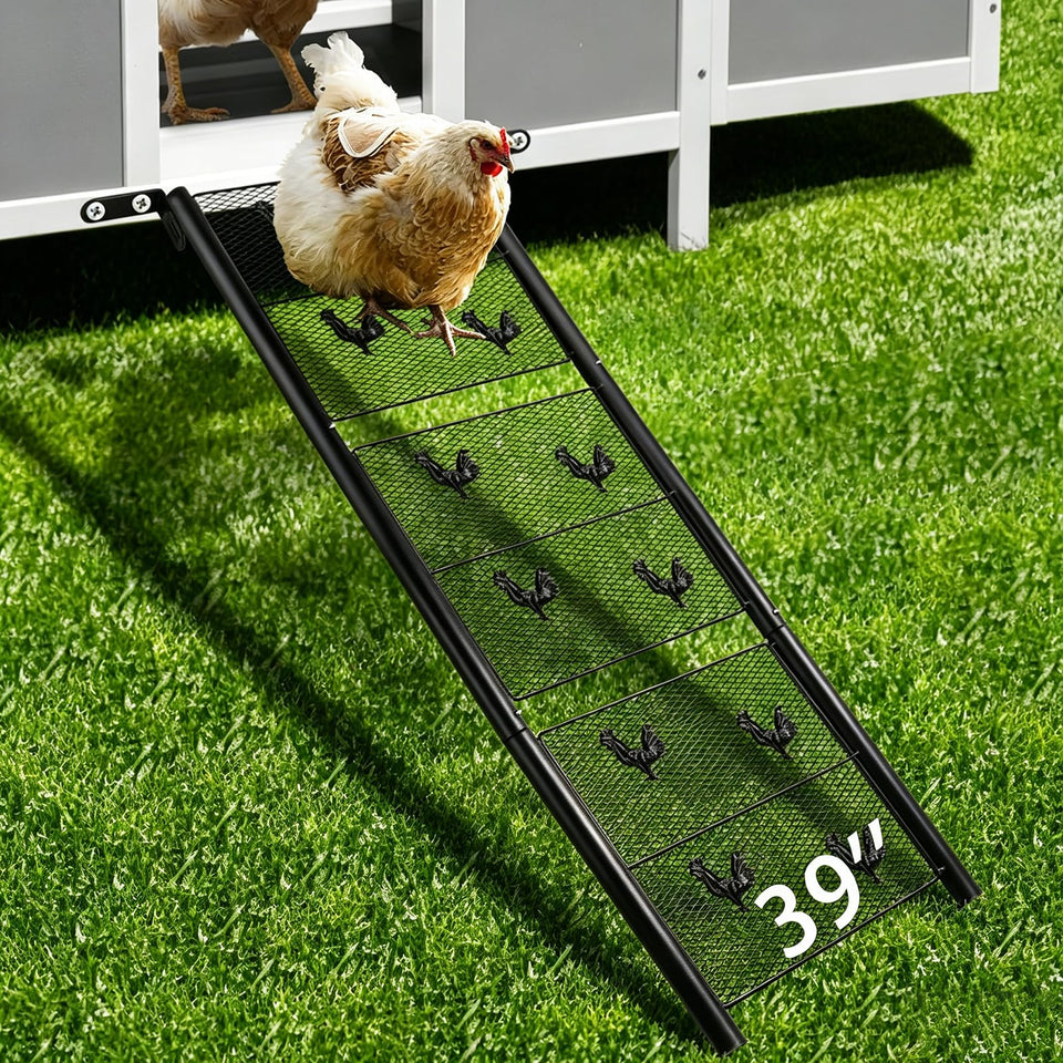 AMOEJOV chicken coop ramp for easy access to the coop.