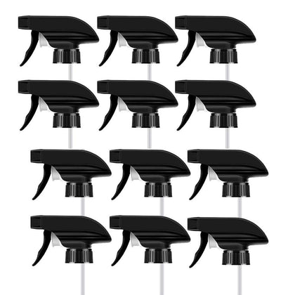 AMORIX 12-piece spray nozzle tops for versatile bottle upgrades and easy labeling
