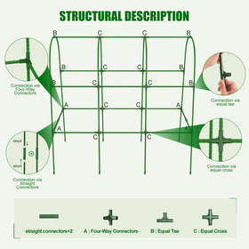 Amoskey cucumber trellis vertical growth promotes sun exposure