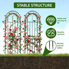 Amoskey weather-resistant finish withstands sun and rain for lasting garden use.