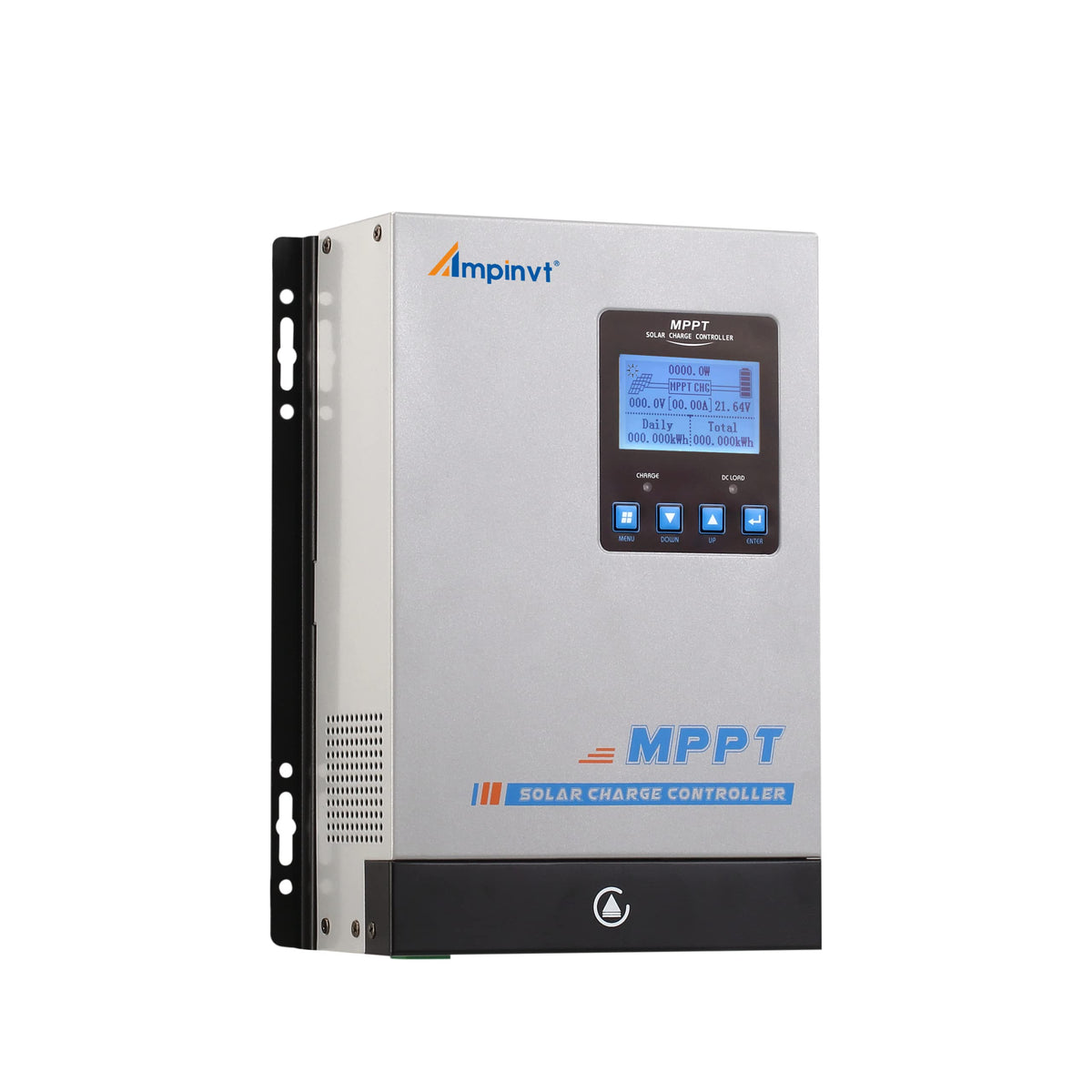 AMPINVT 80A MPPT controller front view for reliable solar charging
