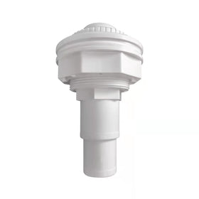 Amptyhub above-ground pool return jet fitting assembly for vinyl liners, ready for easy replacement.