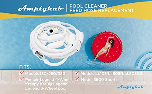 Amptyhub back-up valve G52 for reliable hose routing across pool surfaces.