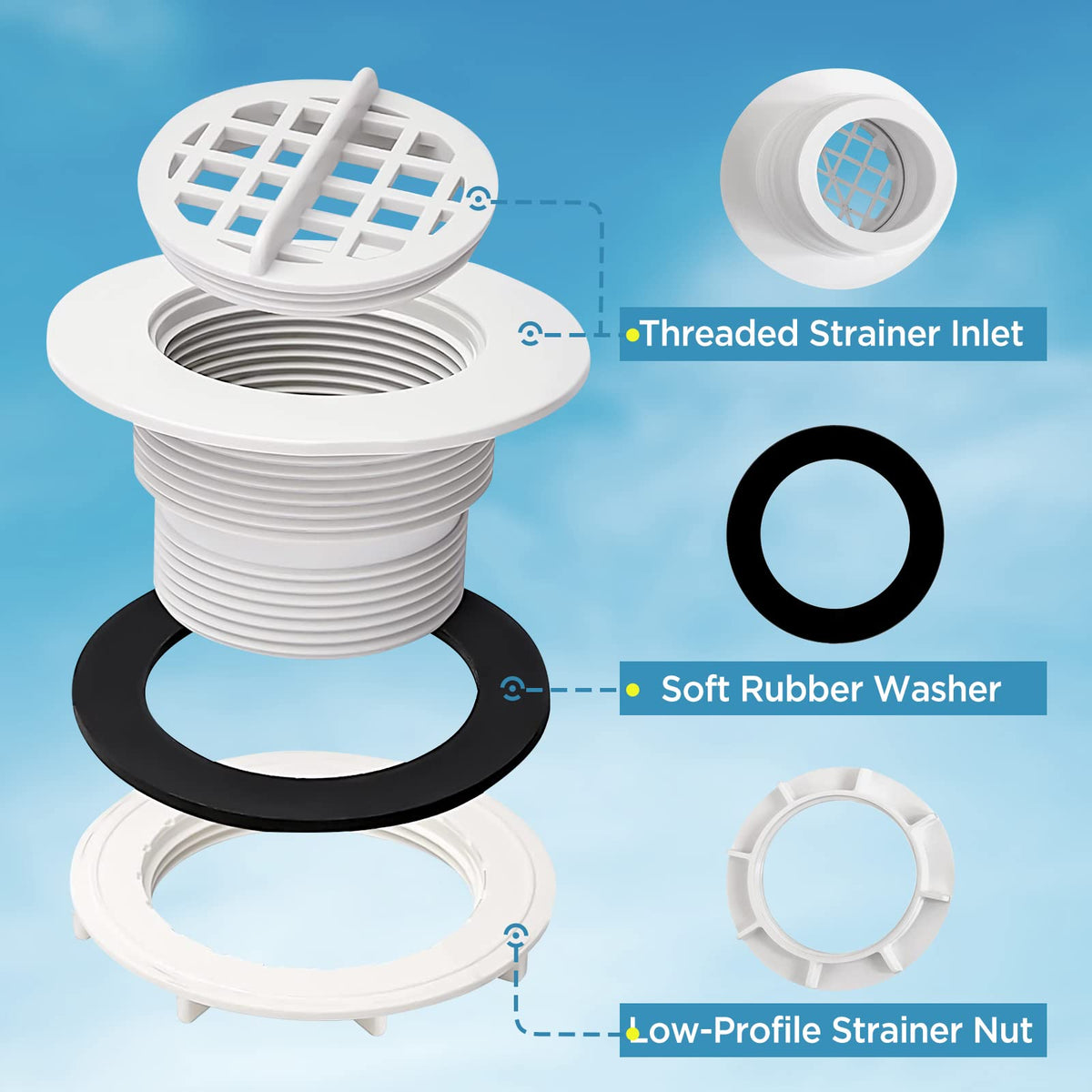 Amptyhub stock tank pool setup with tidy filtration system