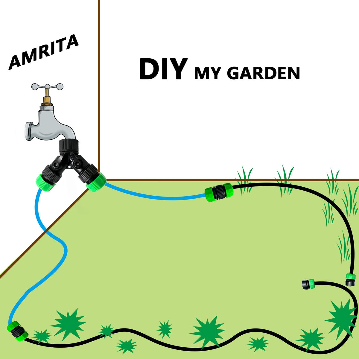 AMRITA water-flow close-up shows gentle seepage into soil