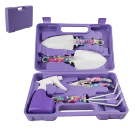 Amroicus garden tools set floral shovel close-up, ideal for precise digging in flower beds.