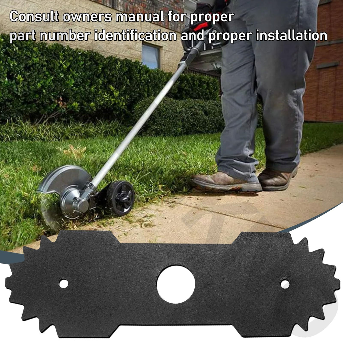 AMTHKNO edger blade fits Ryobi models including RY13050 and RY40030