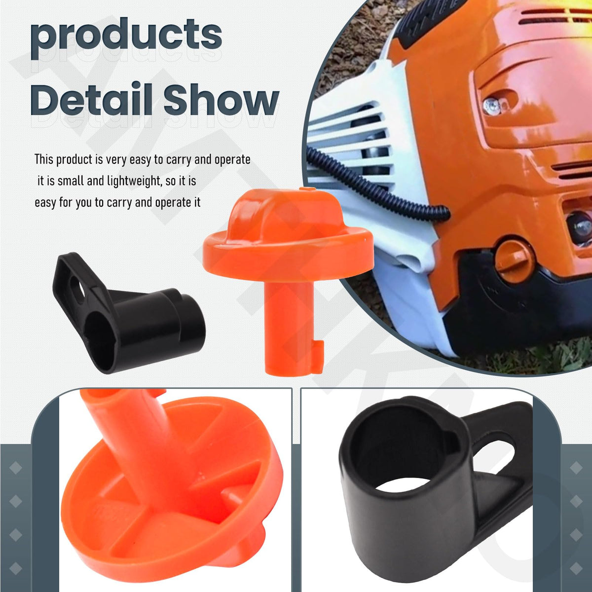 AMTHKNO choke knob kit with compact storage for portable garden tools