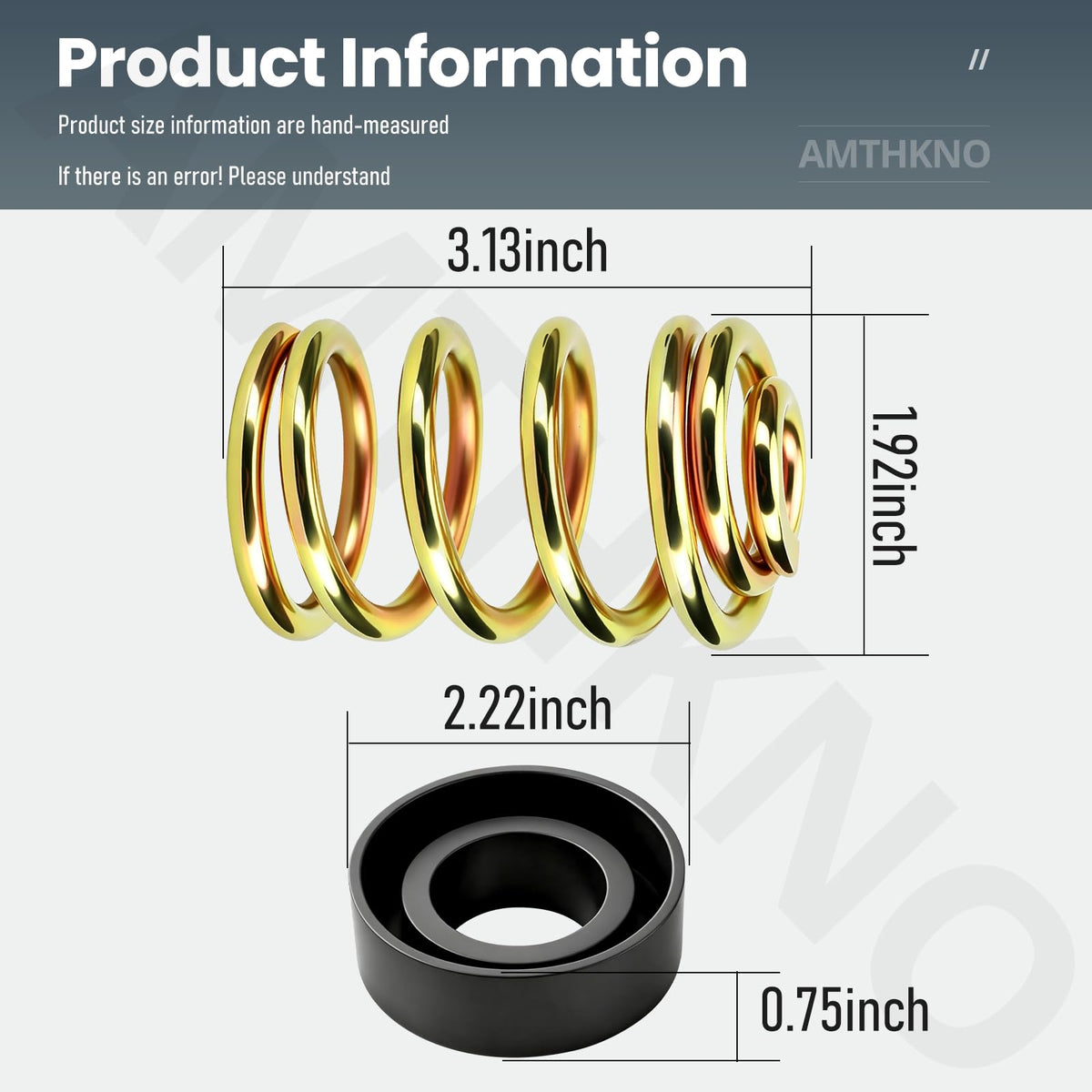 AMTHKNO compression springs 283516 provide durable seat response.