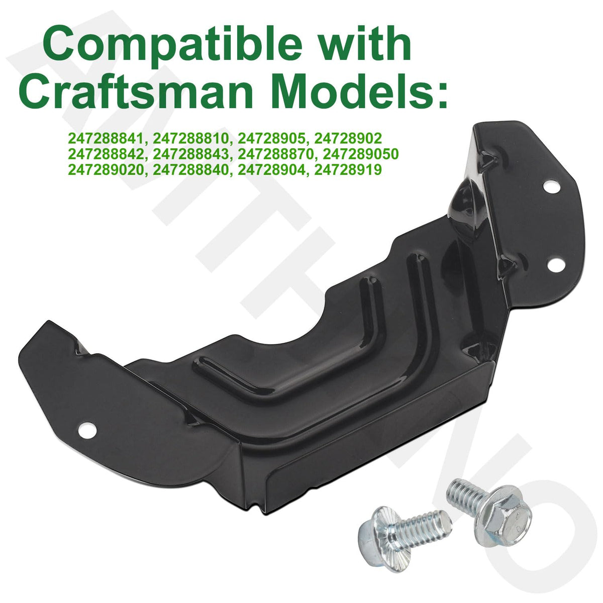 AMTHKNO two-pack deck belt covers in black for versatility