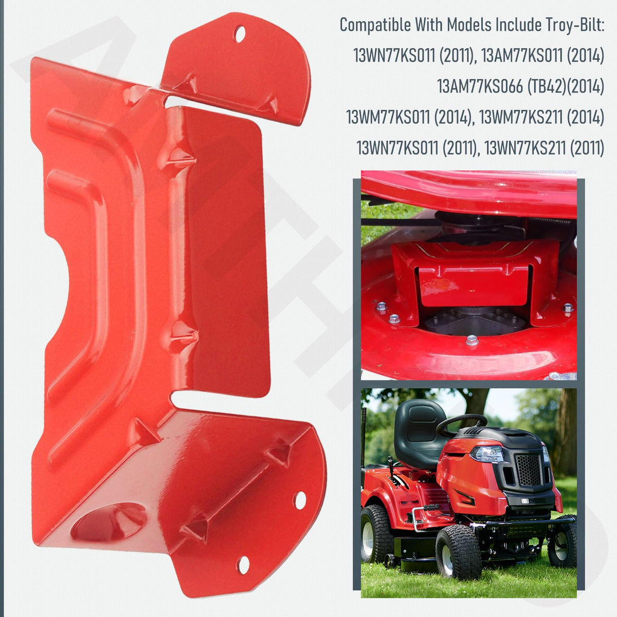 AMTHKNO guard cover side view demonstrates full belt protection