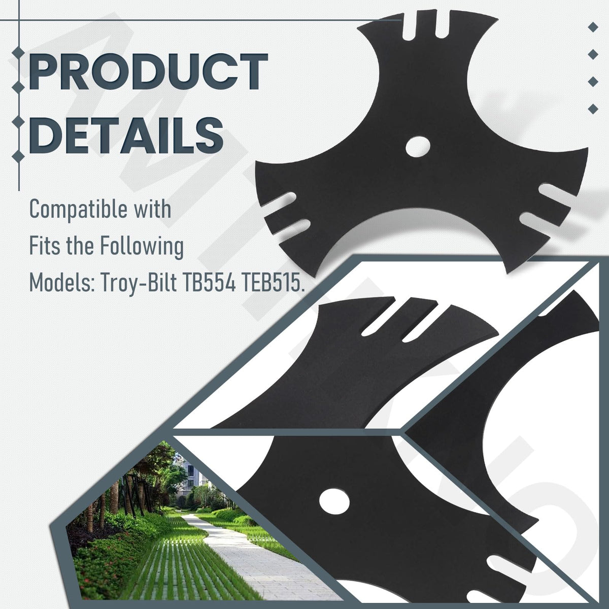 AMTHKNO heat-treated edger blade for longer service life.