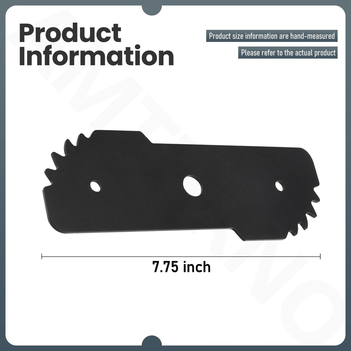 AMTHKNO heavy-duty edger blade in hardened steel for longevity