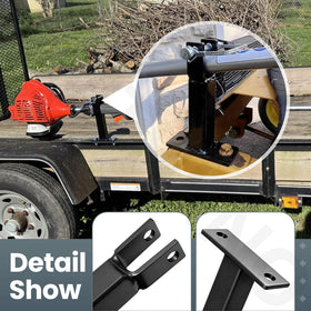 AMTHKNO heavy-duty rack closeup shows rugged steel and weatherproof coating.