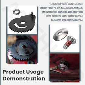 AMTHKNO pinion gear bushing detail demonstrates tight tolerances for steady steering