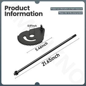 AMTHKNO sector gear kit top view highlighting precision alignment for smooth operation