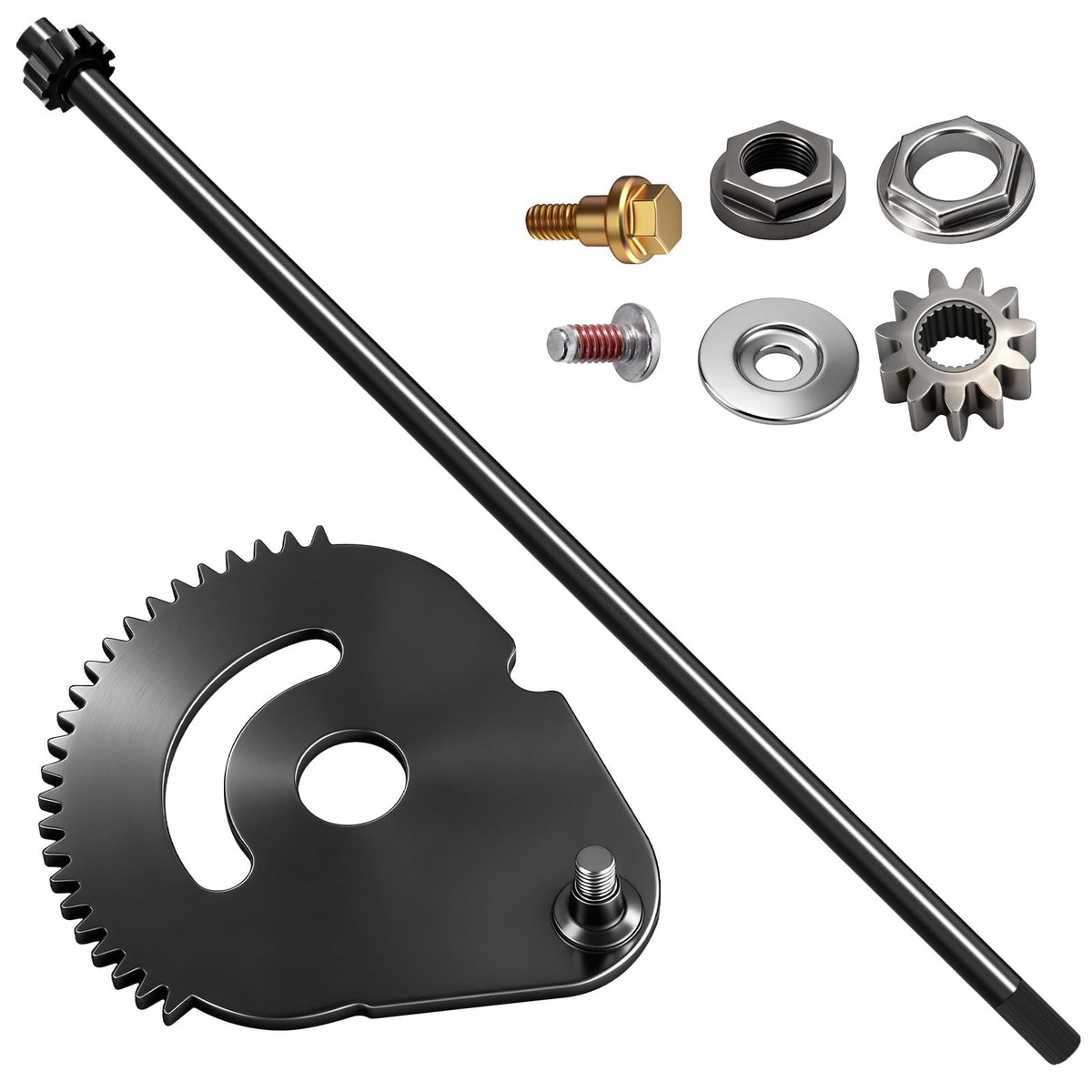 AMTHKNO steering shaft kit side view for improved compatibility and durable construction