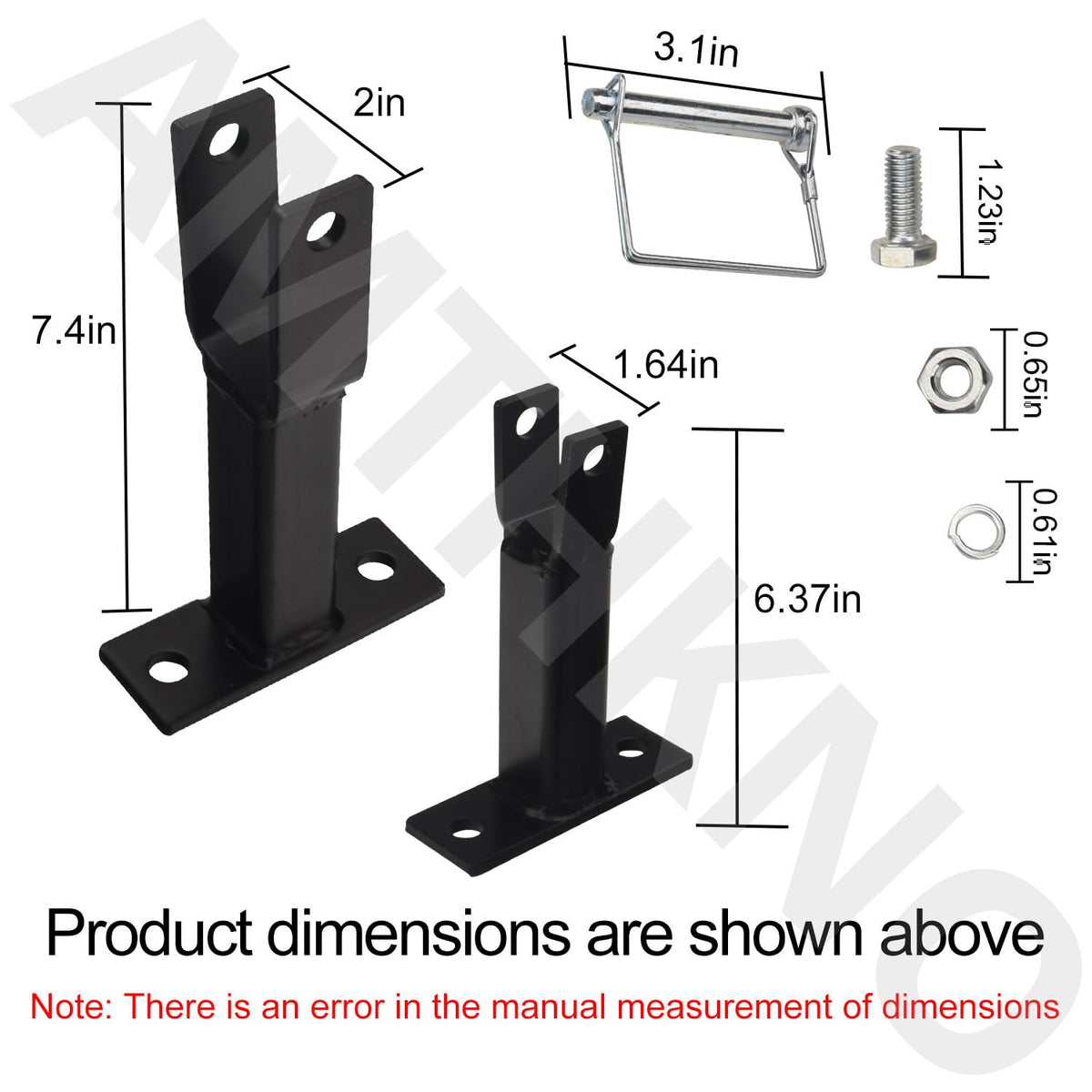AMTHKNO trimmer rack on trailer loading for easy equipment organization.
