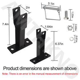 AMTHKNO trimmer rack on trailer loading for easy equipment organization.