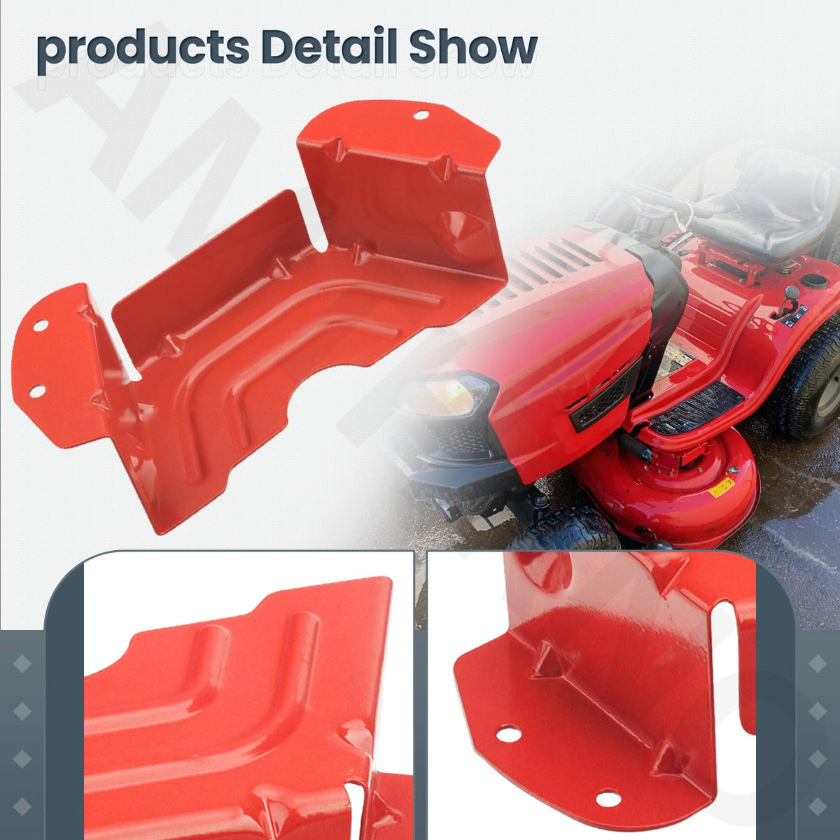 AMTHKNO Troy-Bilt compatible guard cover installation view