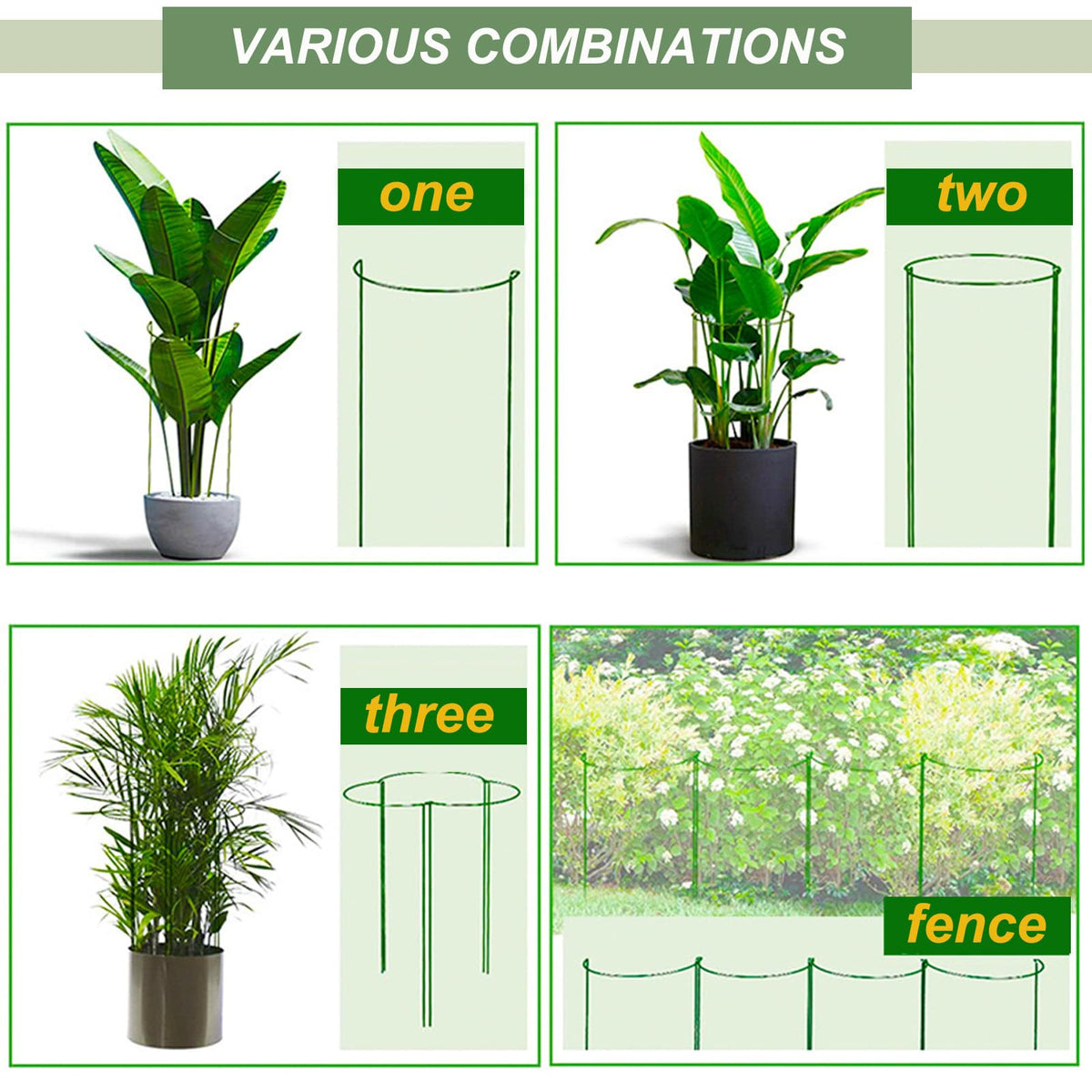 AMUXORA 7ft plant ties simplify training climbing varieties.
