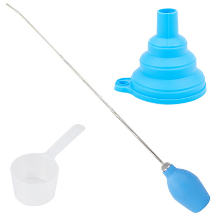 Amviner diatomaceous earth duster with angled nozzle enables precise, controlled powder application