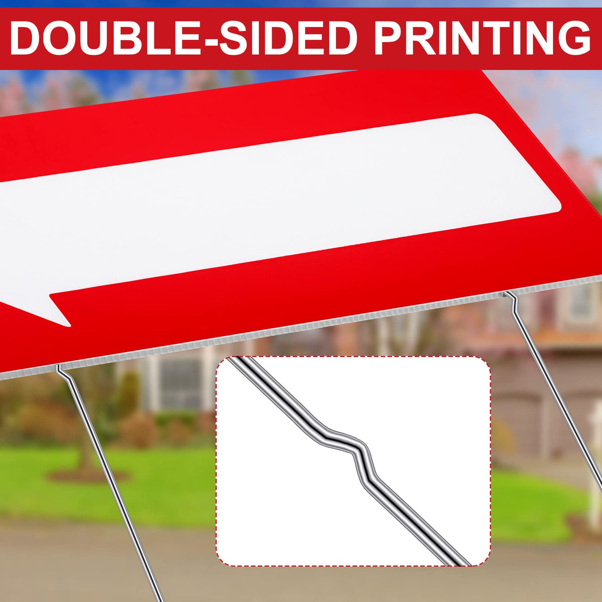 Amyhill corrugated plastic sign, waterproof and windproof for outdoor use.