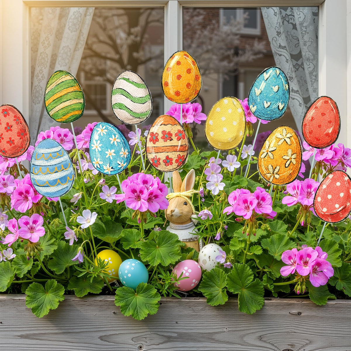 Amyhill Easter party favor planter stake enhances festive table or garden
