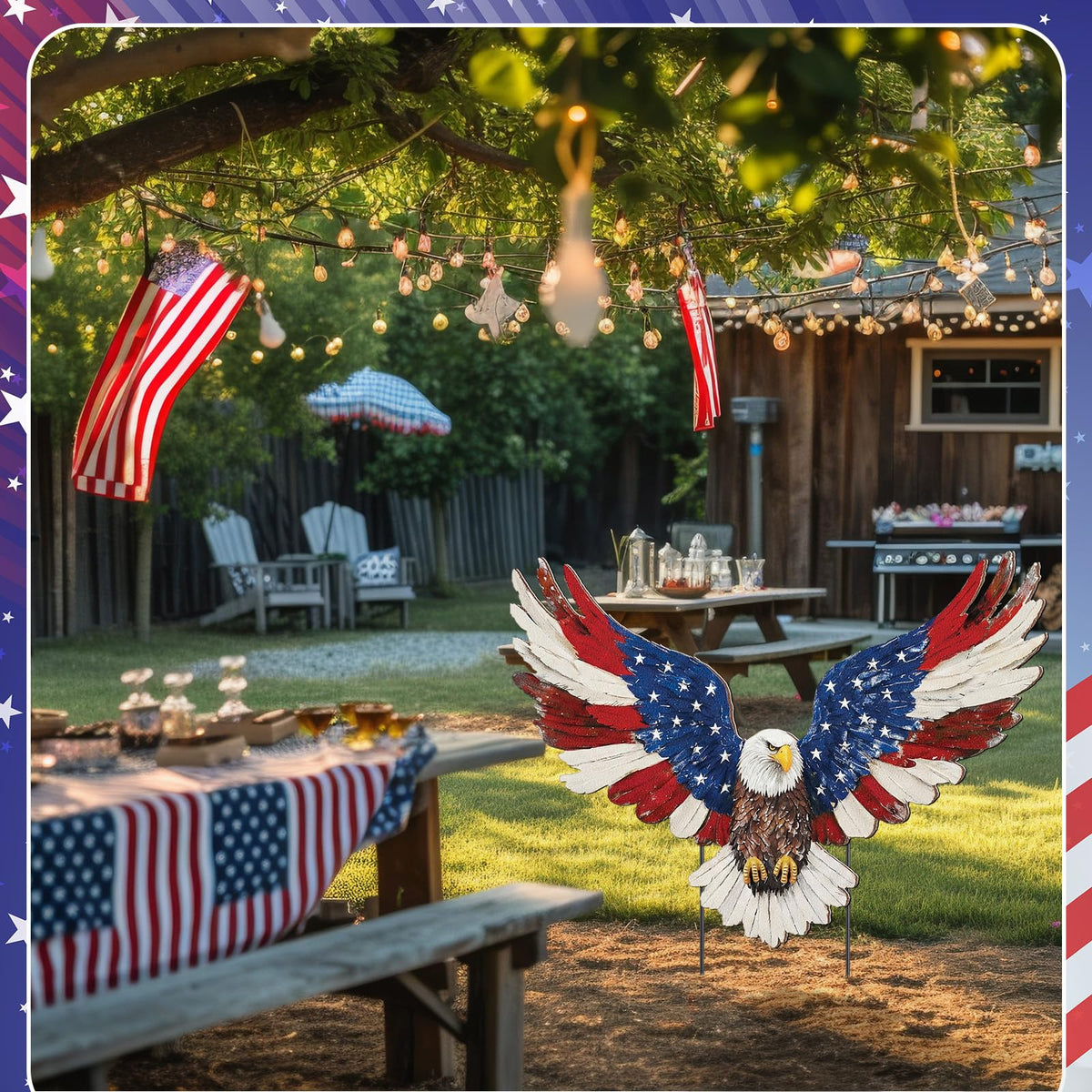 Amyhill metal garden decoration resists outdoor elements for lasting seasonal charm.
