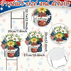 Amyhill durable metal stake withstands weather for outdoor decorations