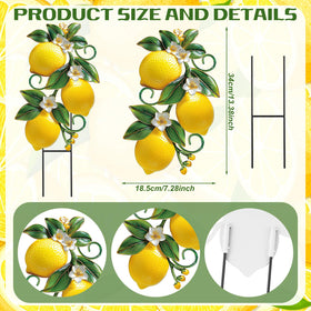 Amyhill metal garden stake withstands weather while keeping vivid colors.