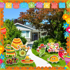 Amyhill fiesta color sign brings vibrant energy to your yard decor.