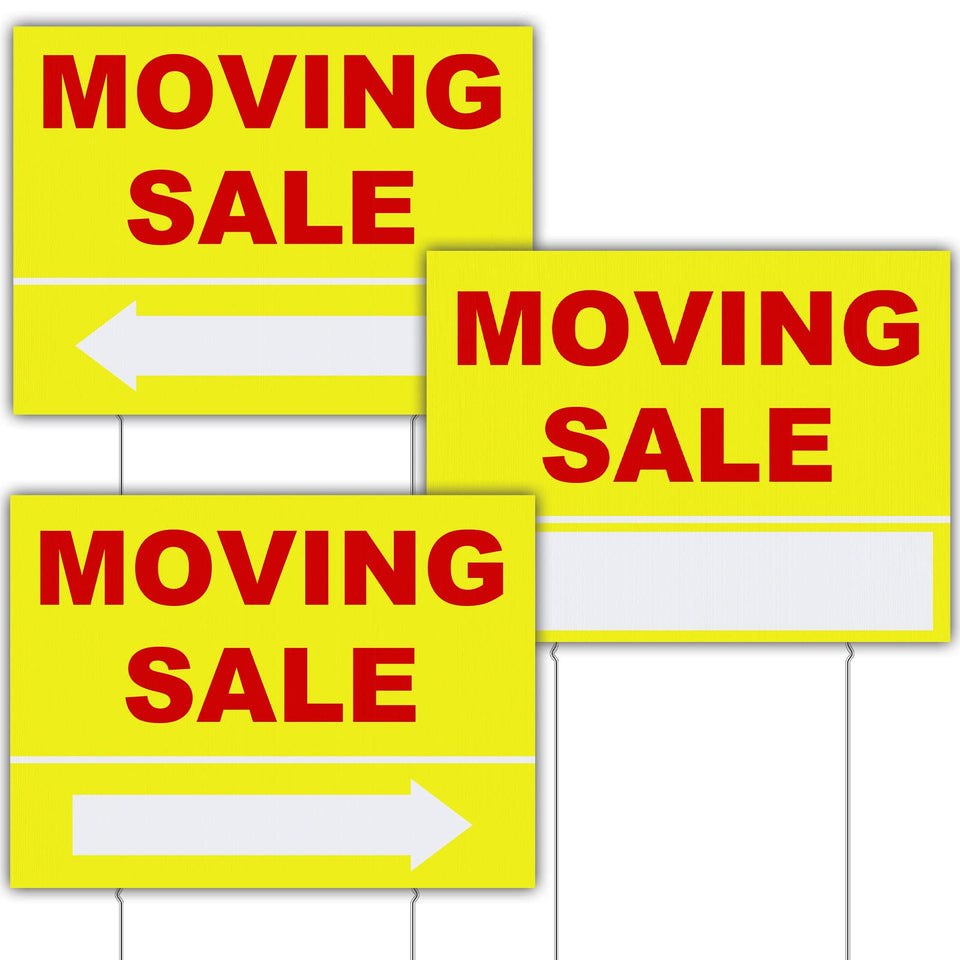 Amyhill moving sale sign kit front-door display to attract passersby