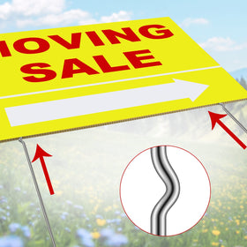 Amyhill moving sale sign kit corrugated plastic material durability