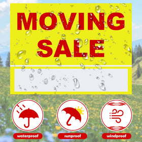 Amyhill moving sale sign kit directional arrows close-up
