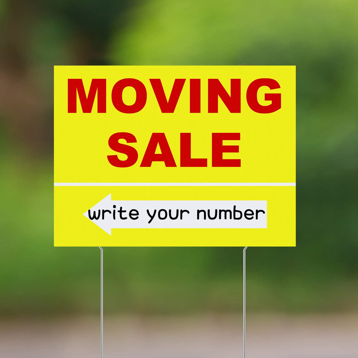 Amyhill moving sale sign kit metal stakes included