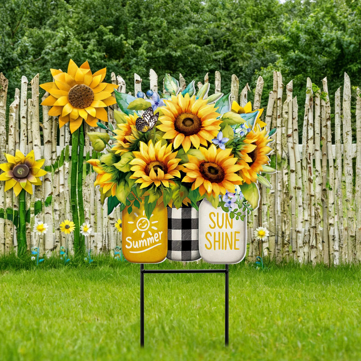 Amyhill patio sign for lawn and walkway adds welcoming touch