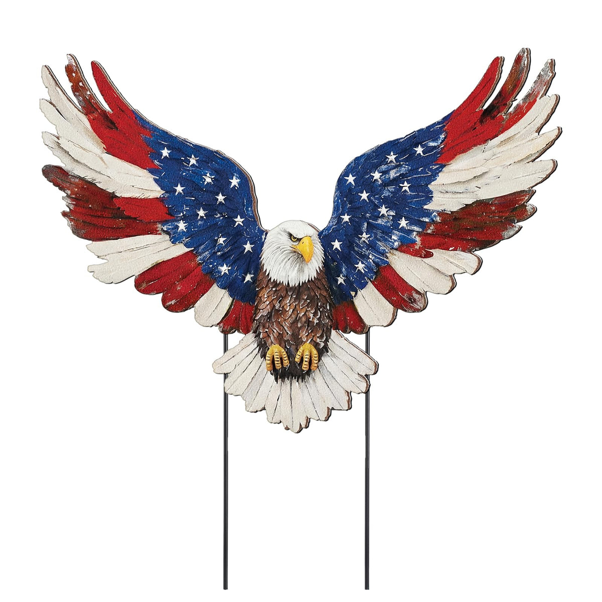 Amyhill patriotic eagle garden stake adds instant curb appeal to your lawn.