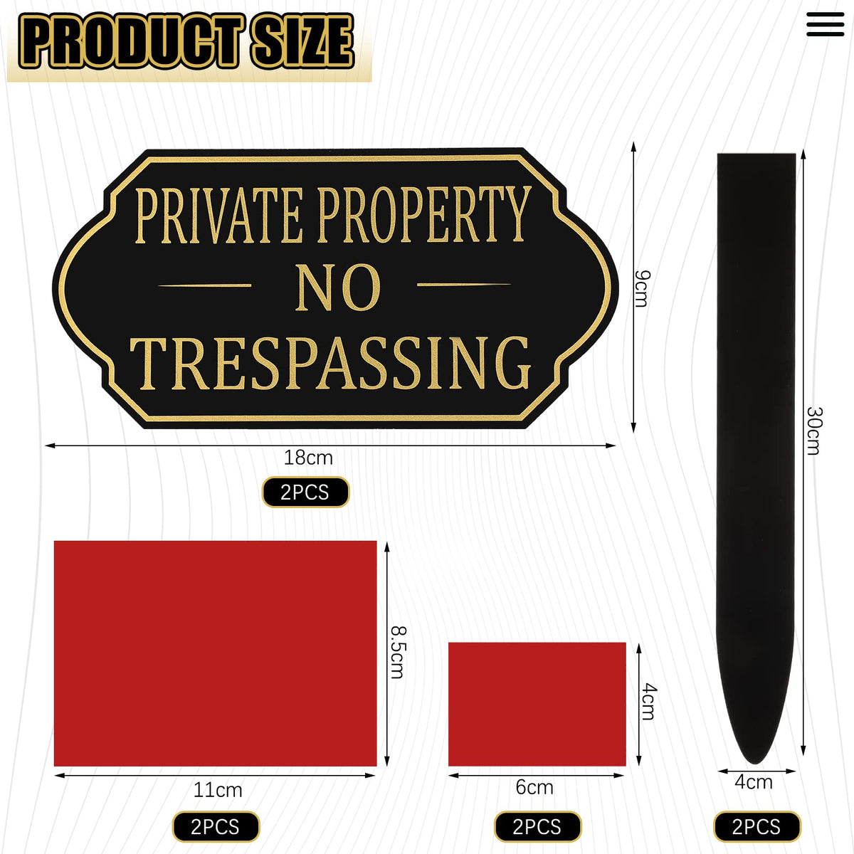 Amyhill private-property sign in garden enhances boundary clarity and curb appeal.