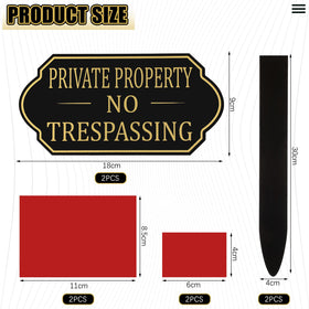 Amyhill private-property sign in garden enhances boundary clarity and curb appeal.