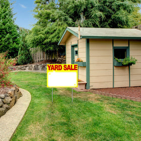 Amyhill yard sale sign weather resistance keeps messages readable in rain