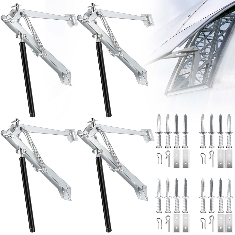 Amylove 4pc automatic roof vent openers for greenhouse airflow control
