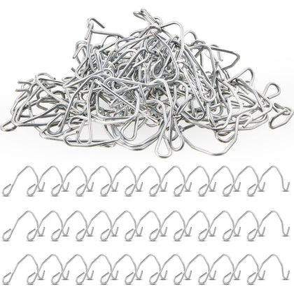 Amylove 500 Pcs T Post Clips closeup, galvanized steel durability for outdoor fencing.