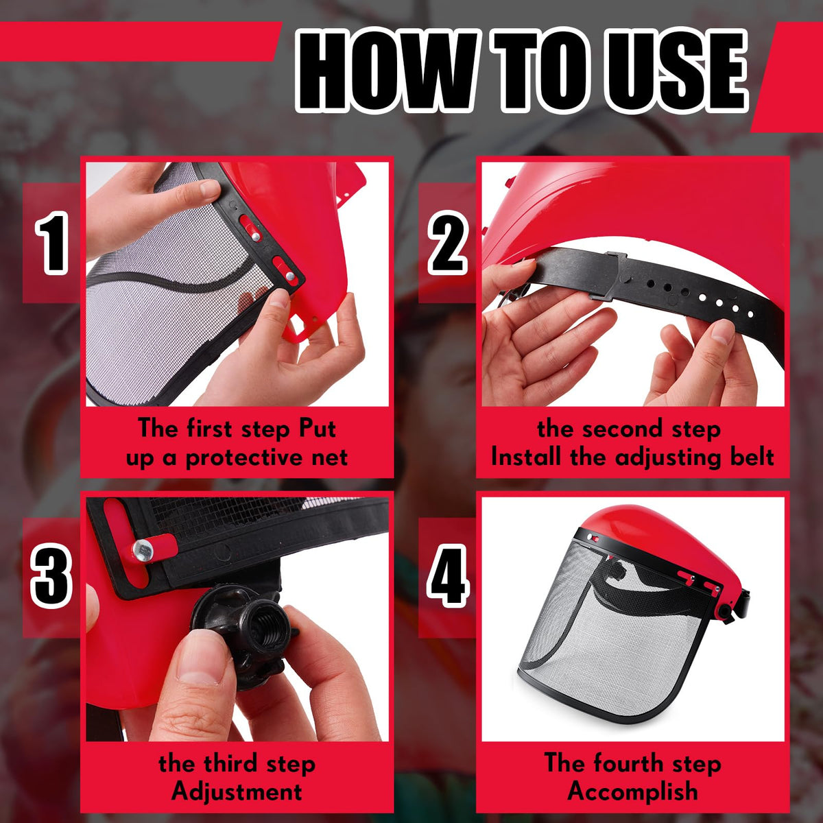 Amylove adjustable visor headband for a secure, comfortable fit.