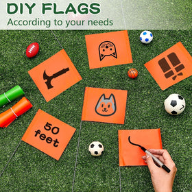 Amylove flags on steel wire are easy to insert
