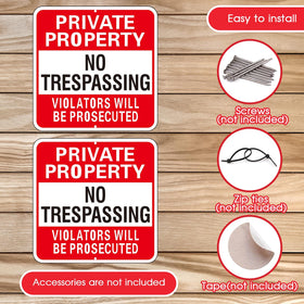 Amylove no-trespassing warning sign communicates boundary with bold text.