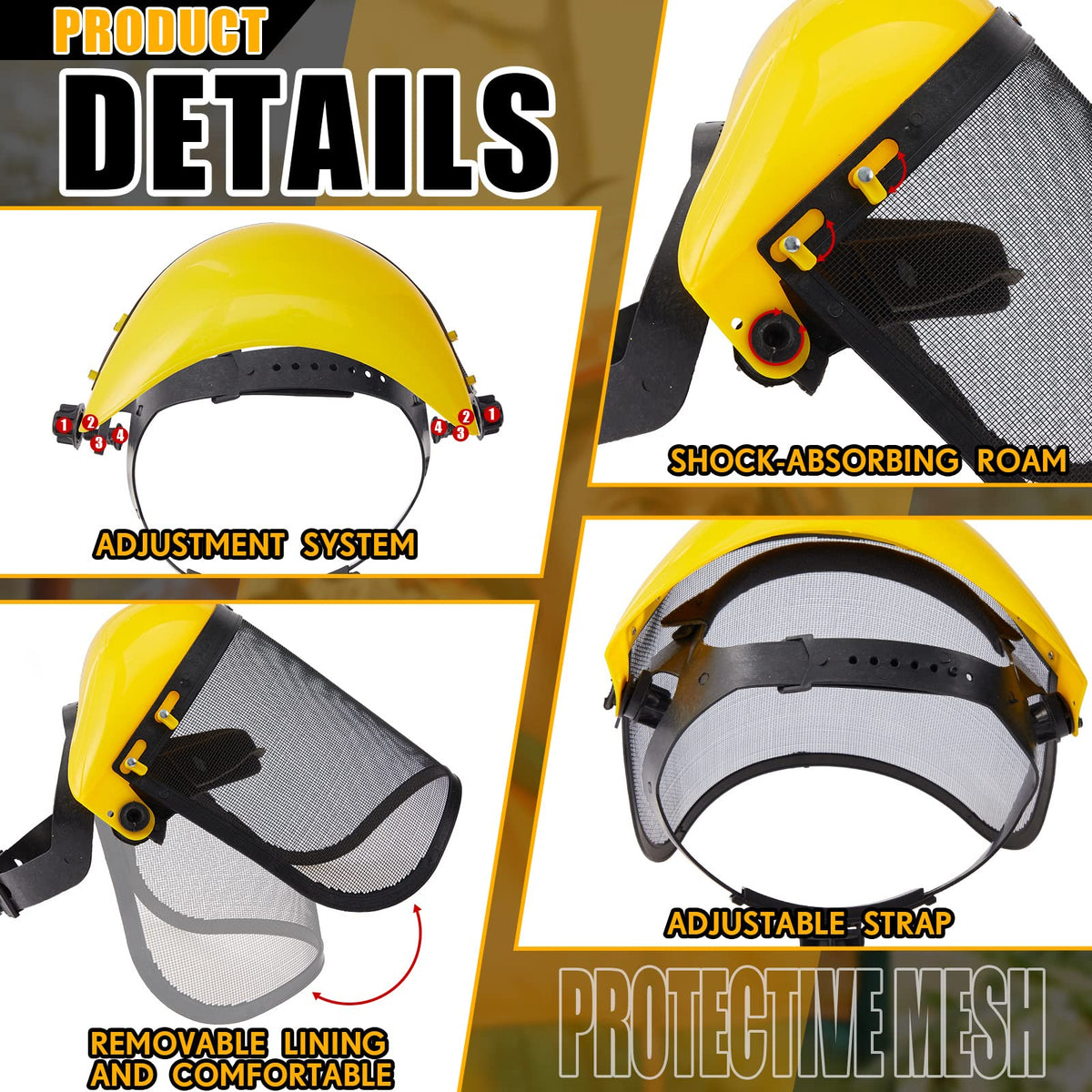 Amylove mesh visor shield with sweat-absorption band keeps forehead dry