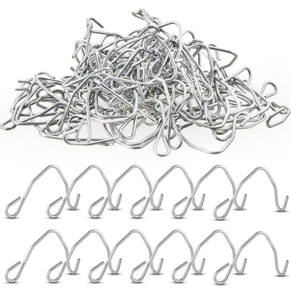 Amylove T-post wire clip close-up in galvanized steel, compact and durable