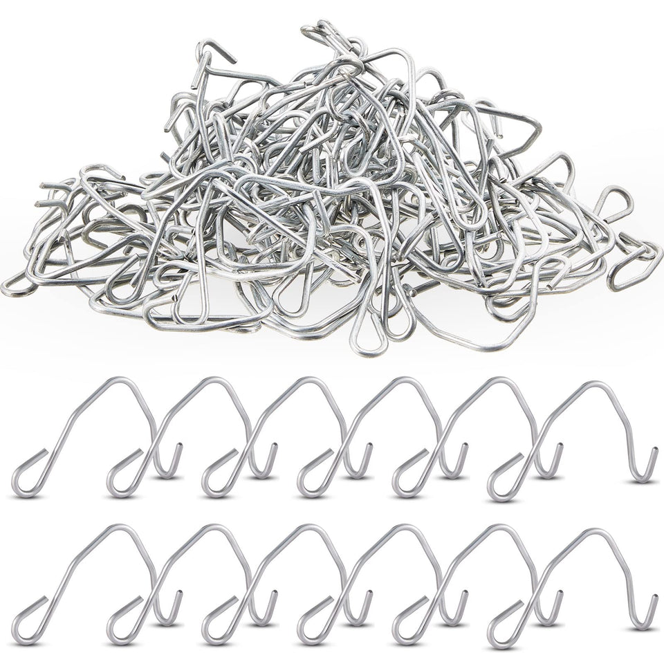 Amylove T-post wire clip close-up in galvanized steel, compact and durable